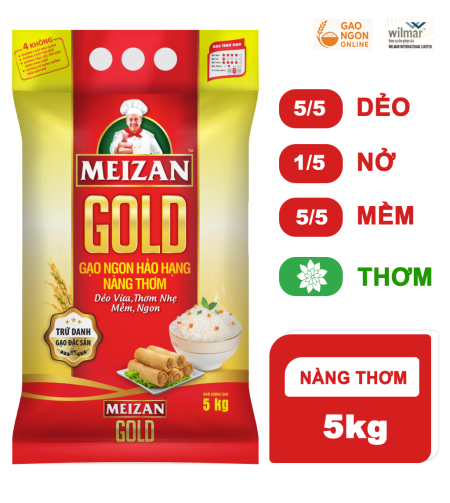 Gạo Nàng Thơm Hảo Hạng Meizan Gold