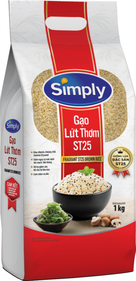 Gạo Lứt Thơm ST25 Simply