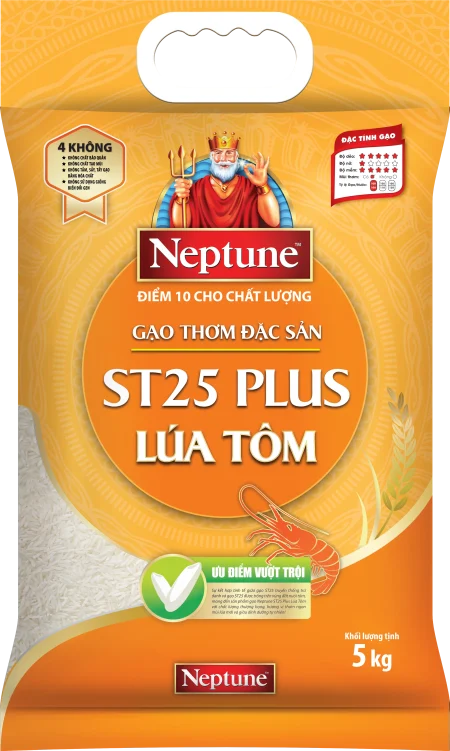 Gạo thơm đặc sản Neptune ST25 lúa tôm